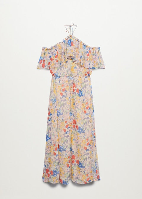 Ruffled floral dress