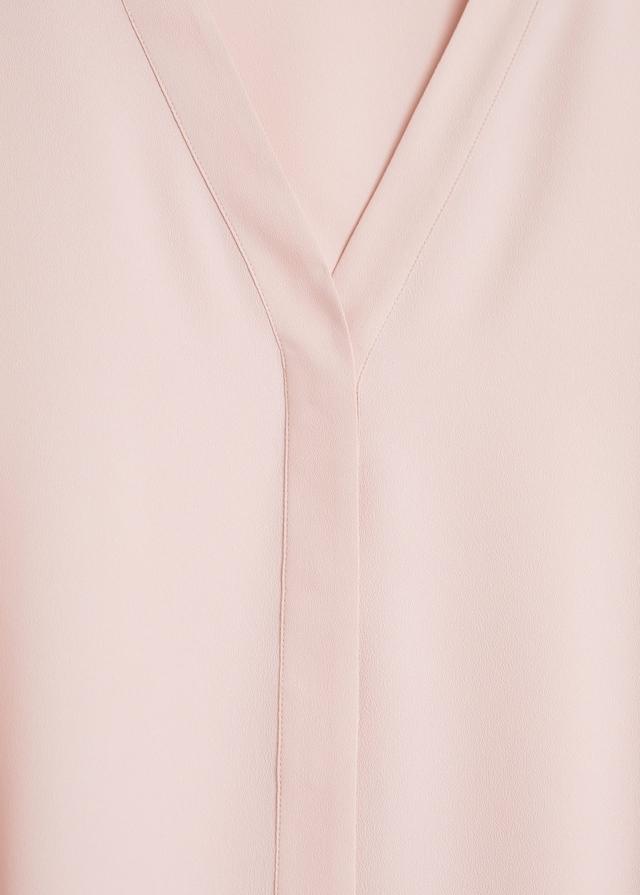 V-neckline blouse