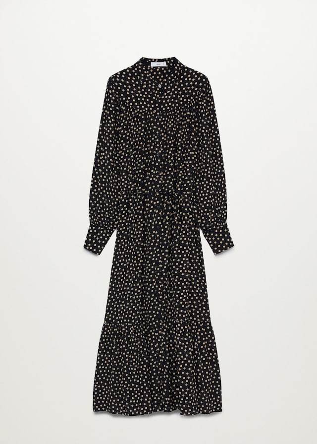 Ruffle printed dress