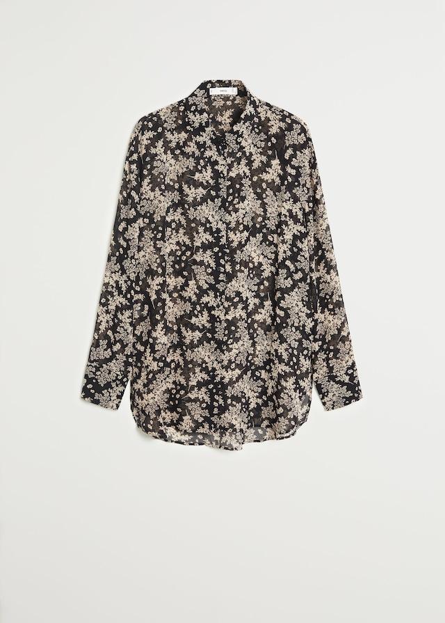 Printed flowy shirt