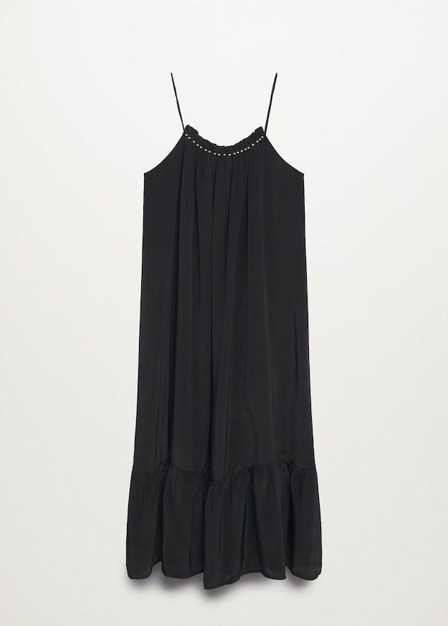 Metallic appliqué dress