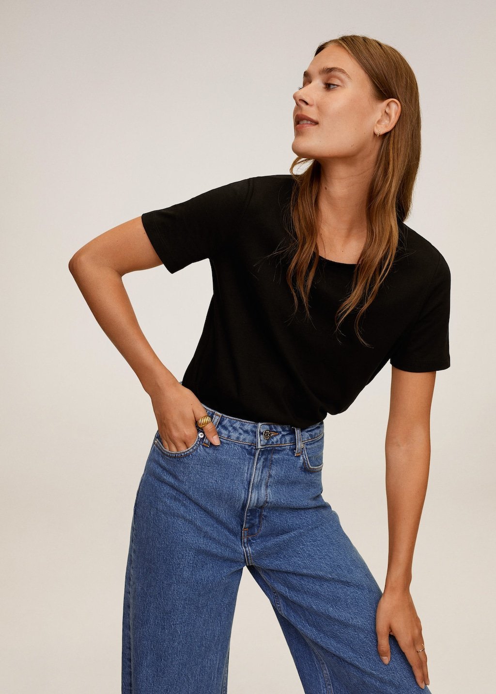 Essential cotton-blend T-shirt