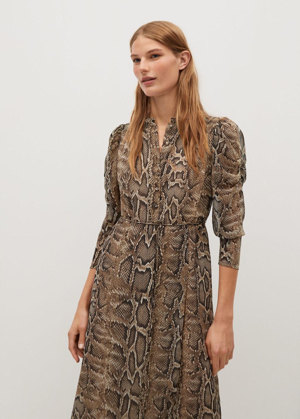 Snake print gown