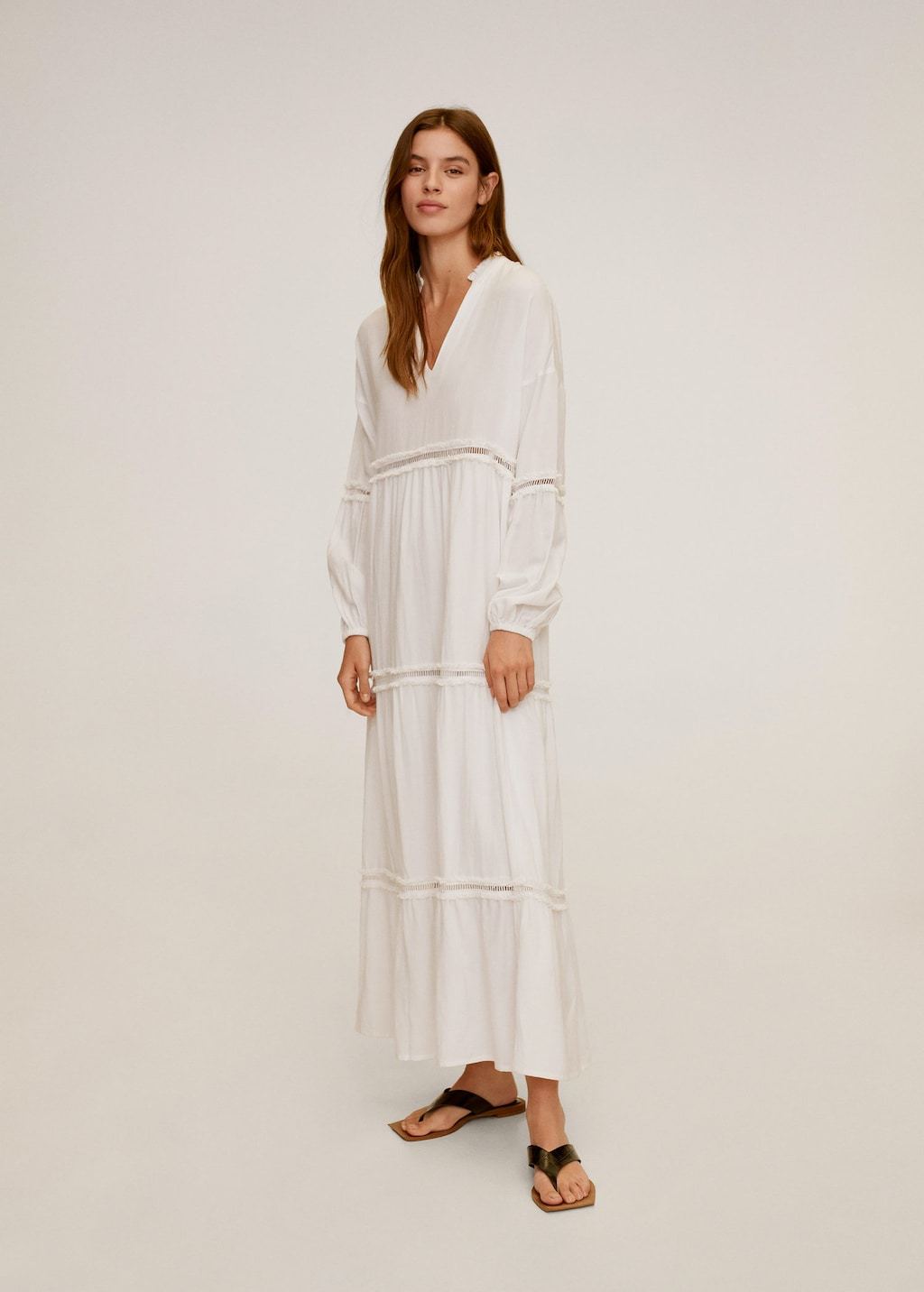 Openwork detail dress