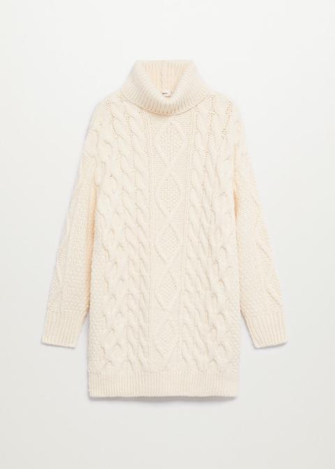 Knitted turtleneck dress