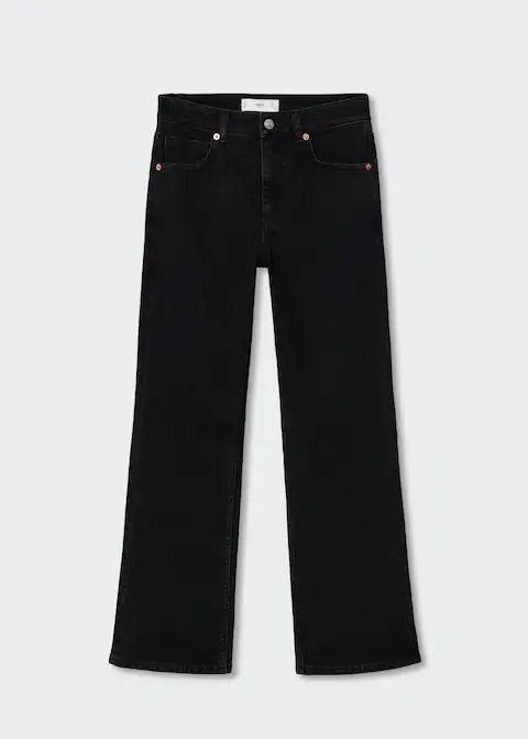 Medium-rise flared jeans