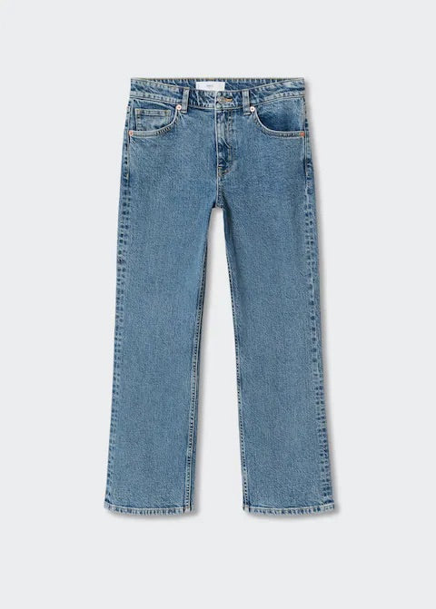 Medium-rise flared jeans