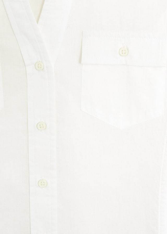 Chest-pocket cotton shirt