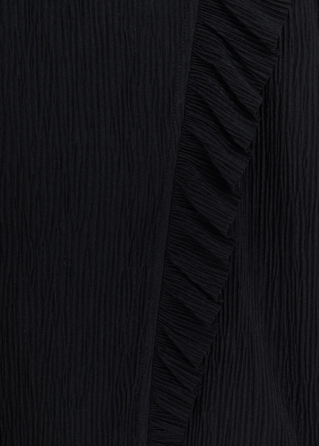 Ruffles pleated t-shirt