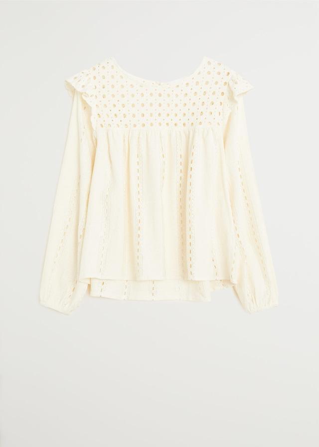 Openwork detail top