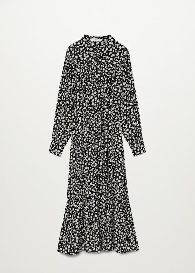 Ruffle printed dress