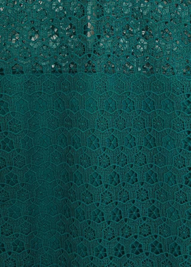 Floral guipure blouse