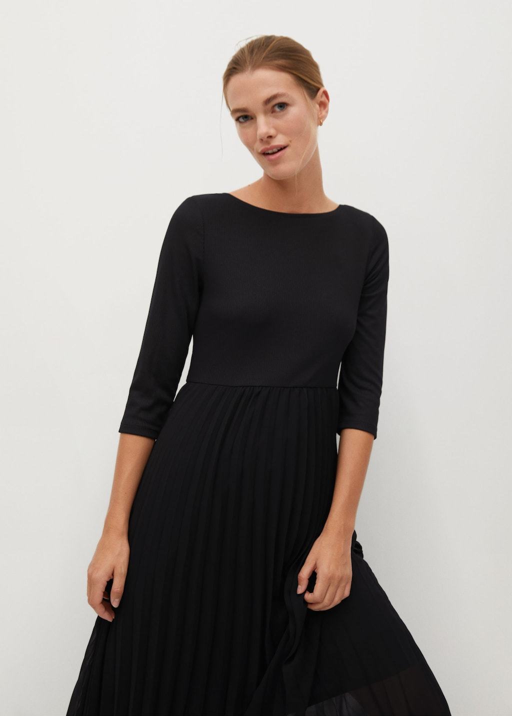Pleated skirt dress