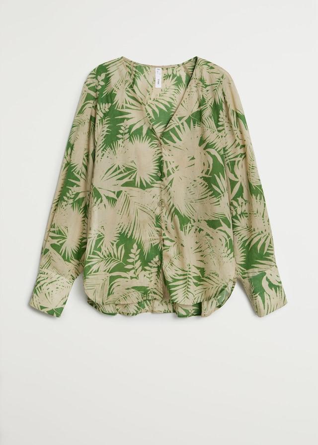 Tropical print blouse