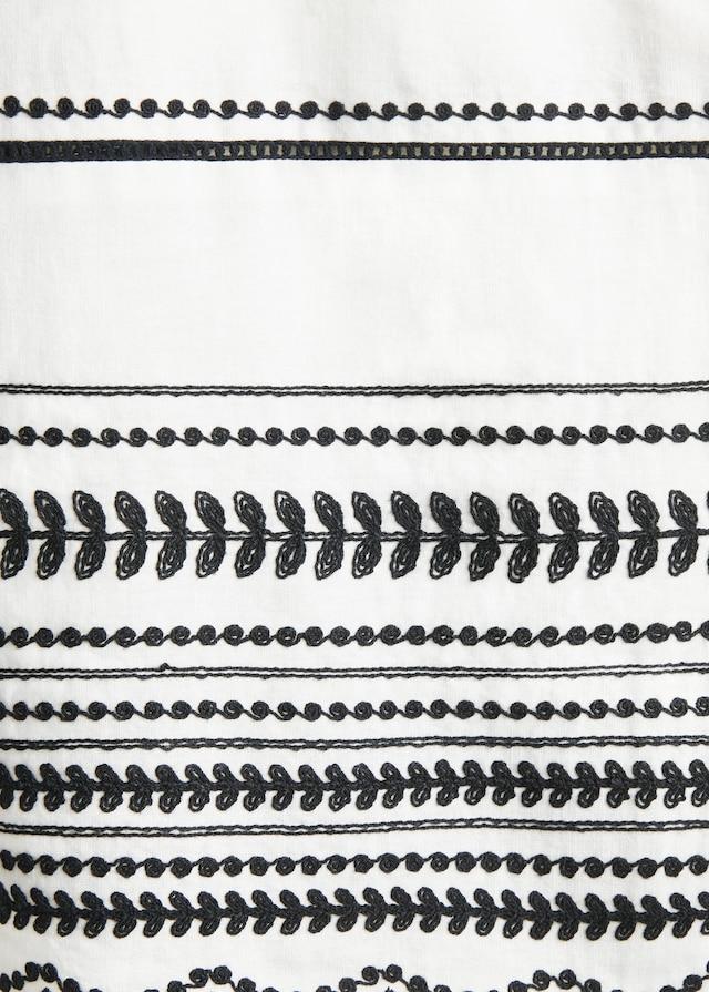 Embroidered cotton dress