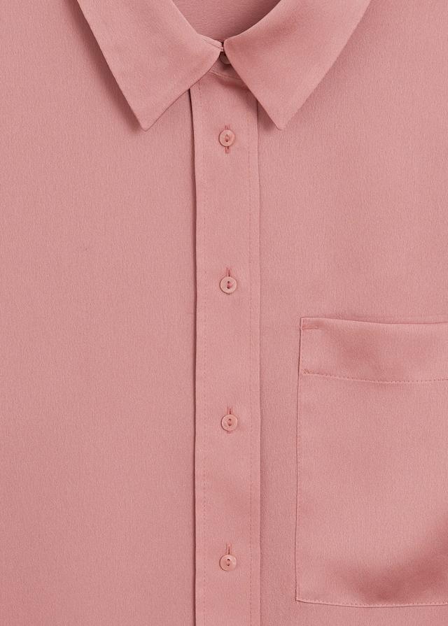Satin pocket shirt