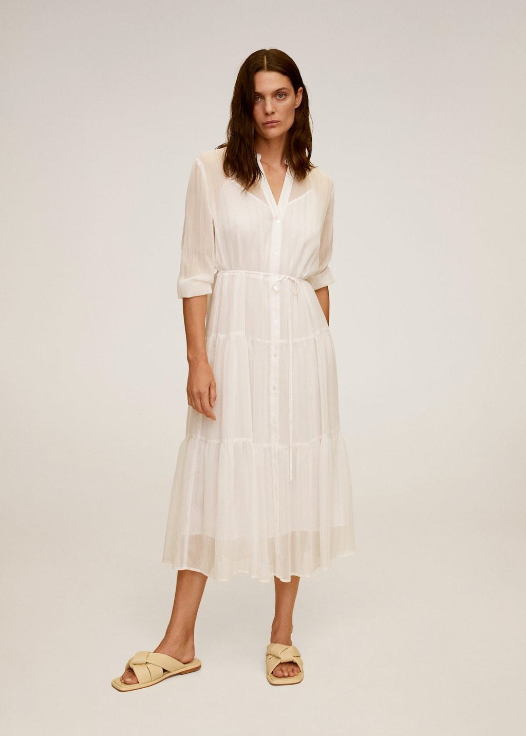 Metallic thread dress