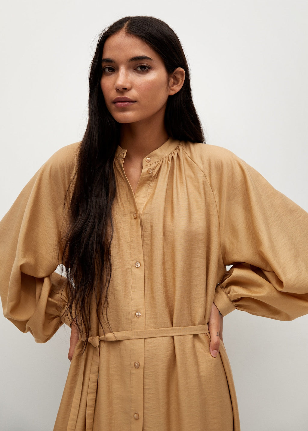 Lyocell shirt dress