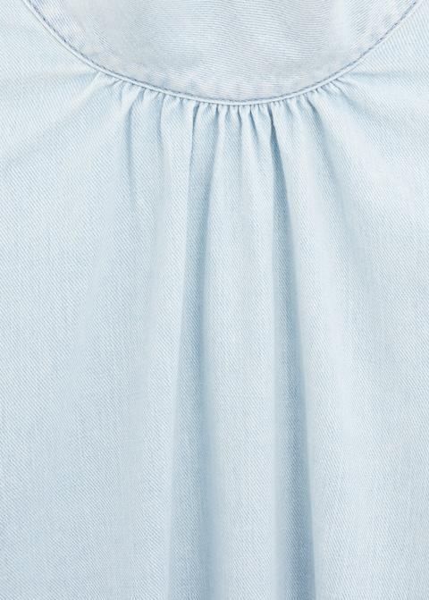 Medium wash denim shirt