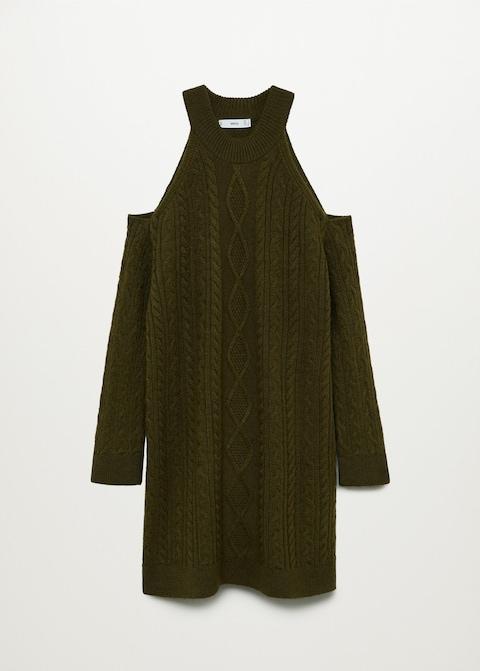 Shoulders opening dress