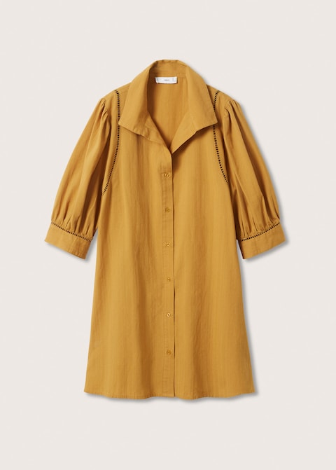 Shirt textured dress