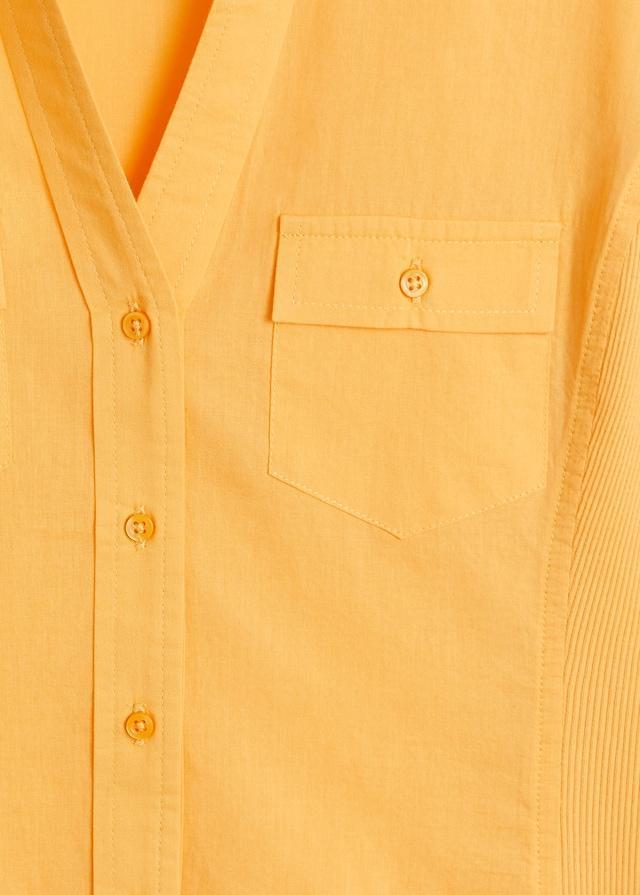Chest-pocket cotton shirt