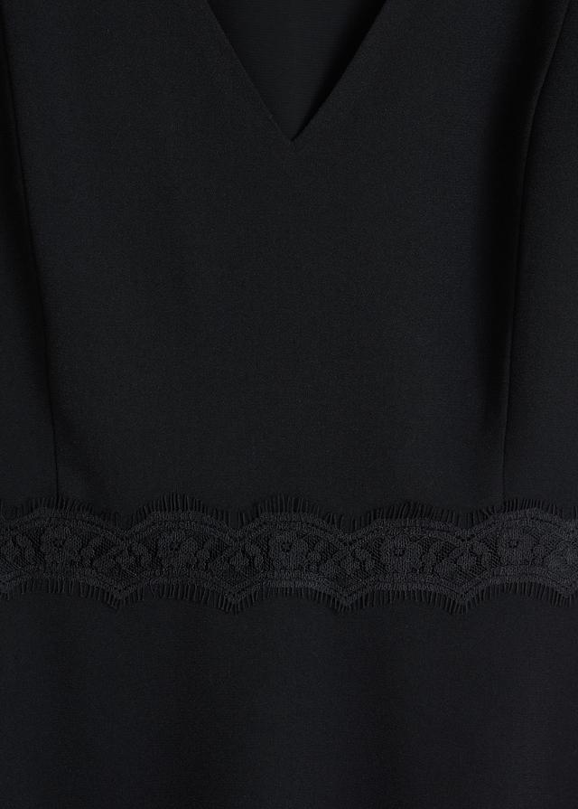 Lace detail dress