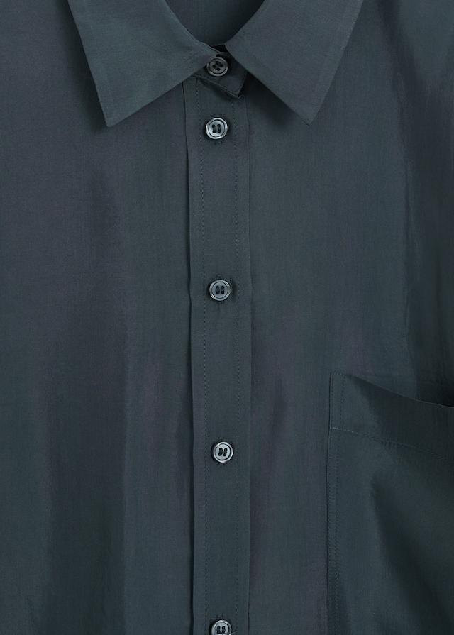 Pocket cupro shirt
