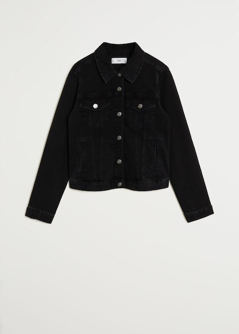 Black denim jacket
