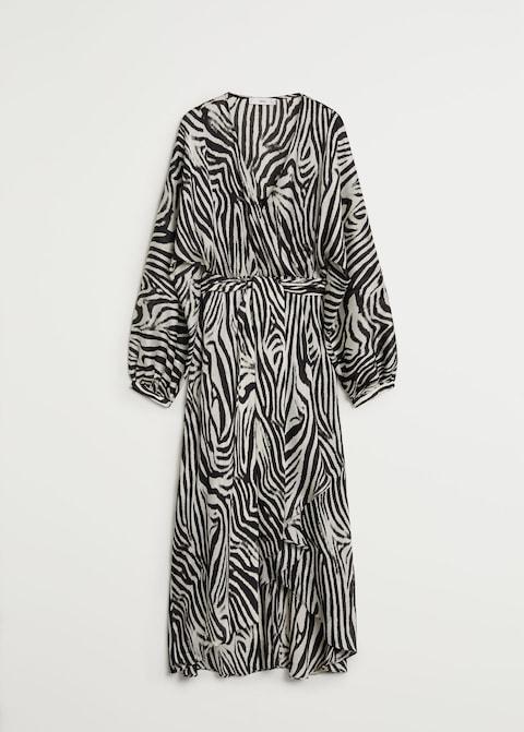 Zebra printed dress