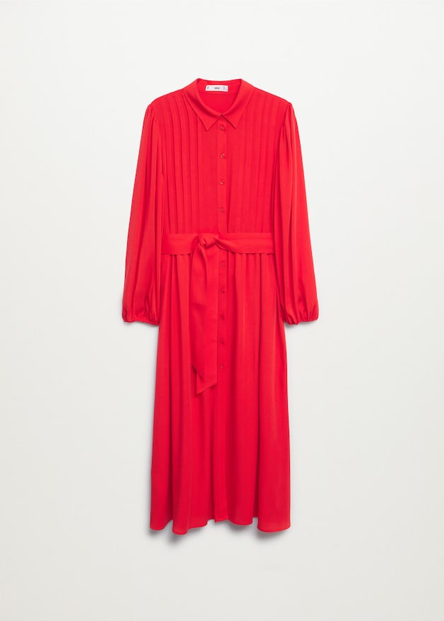 Lyocell pleated dress