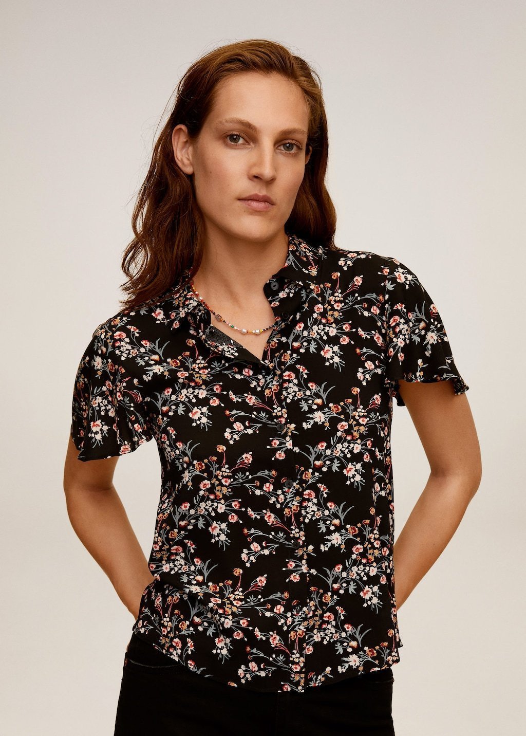 Floral print blouse
