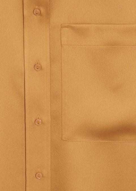 Satin pocket shirt