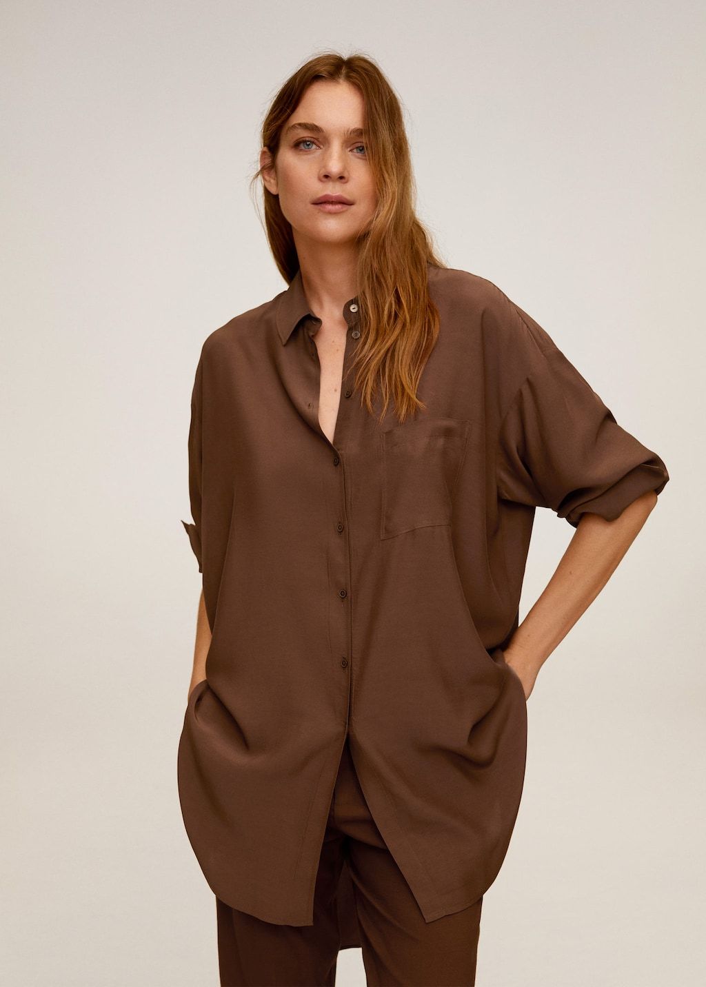 Oversize flowy shirt