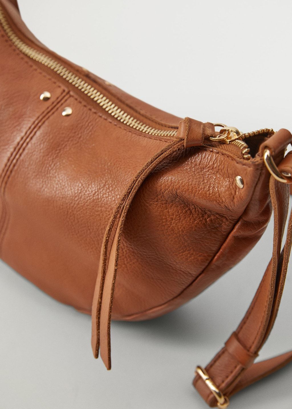 Leather cross body bag