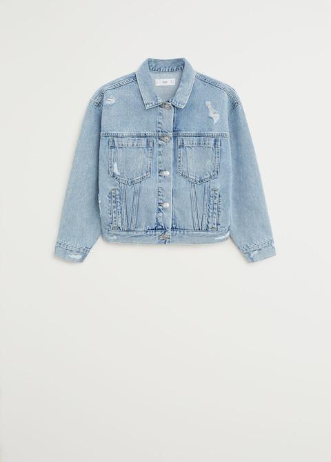 Faded denim jacket