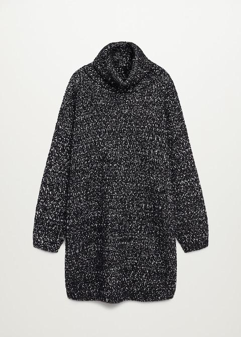 Flecked jersey dress