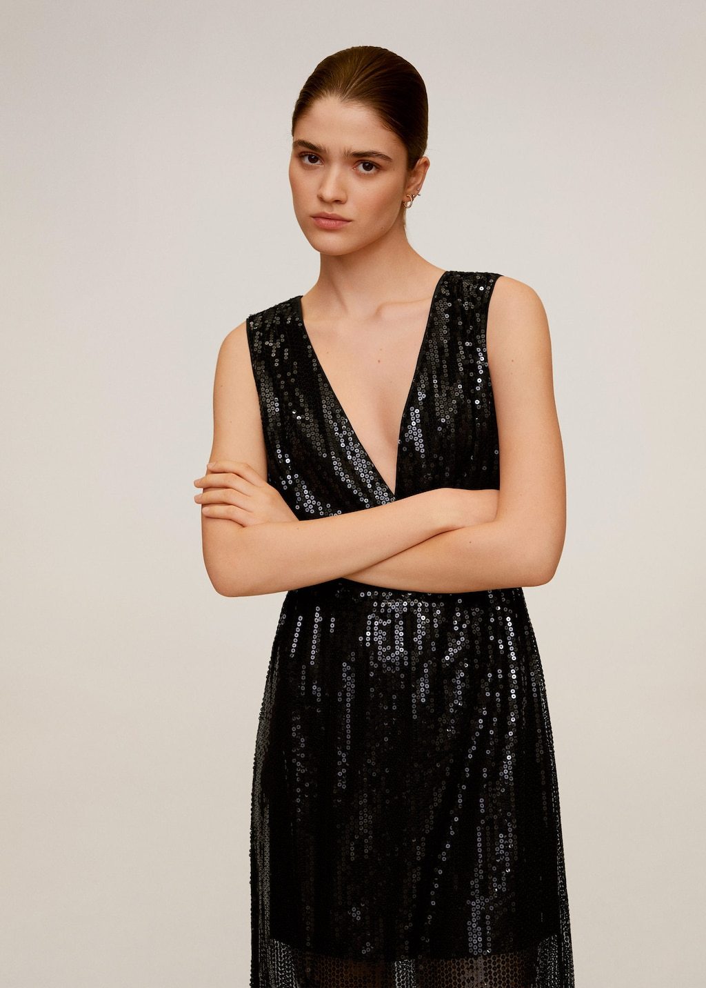 Sequined midi dress
