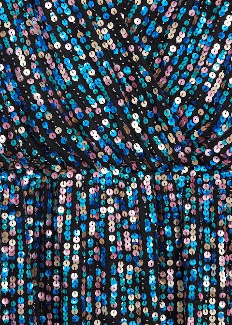 Sequin wrap dress