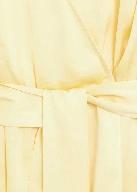 Wrap V-neckline blouse