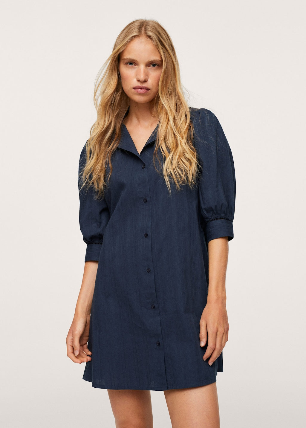 Shirt textured dress
