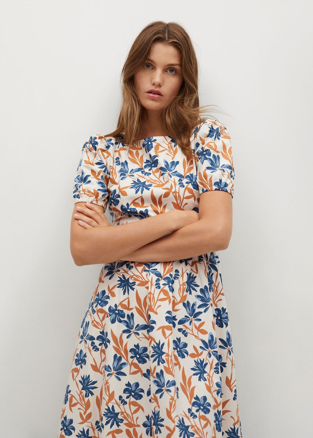 Printed cotton dress
