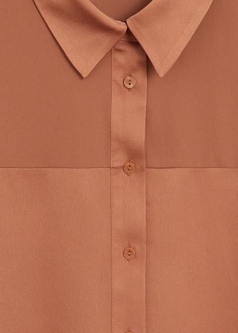 Satin finish flowy shirt