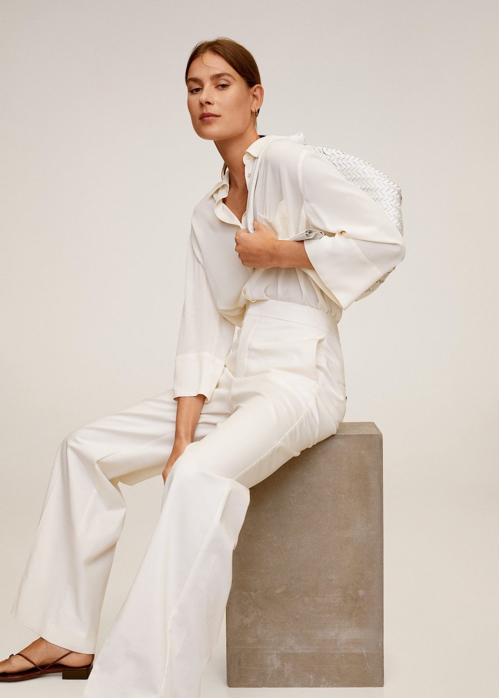 Pocket flowy shirt