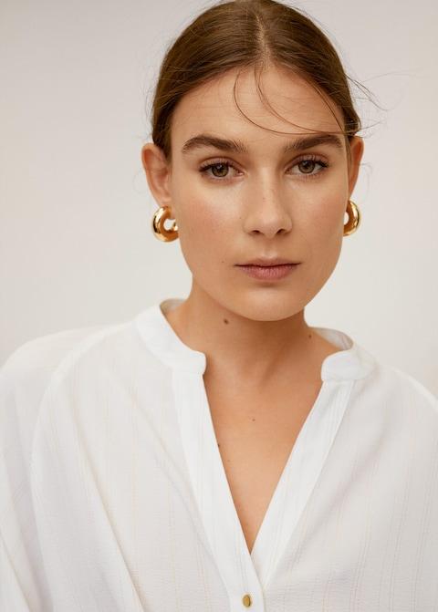 Metallic thread blouse