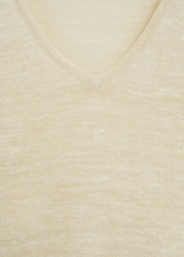 Frills linen t-shirt