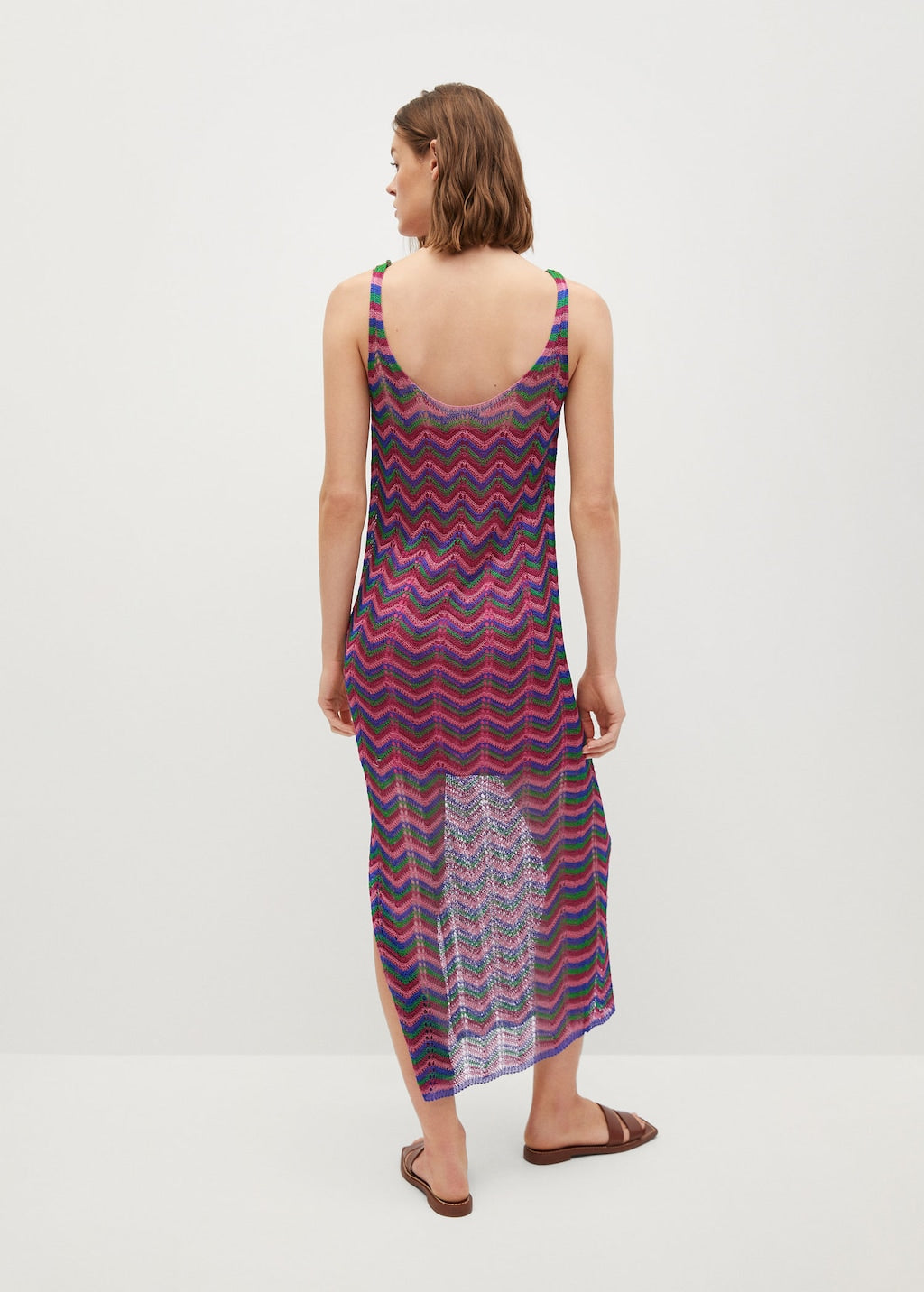 Knit openwork sweater