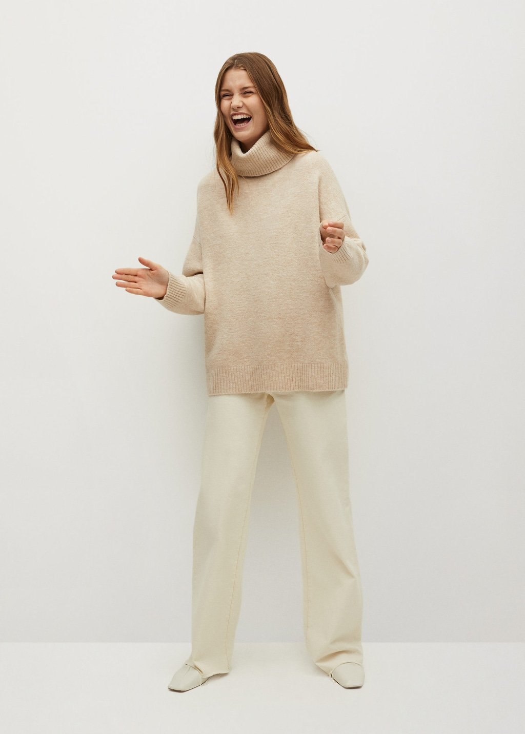 Turtle neck oversize sweater
