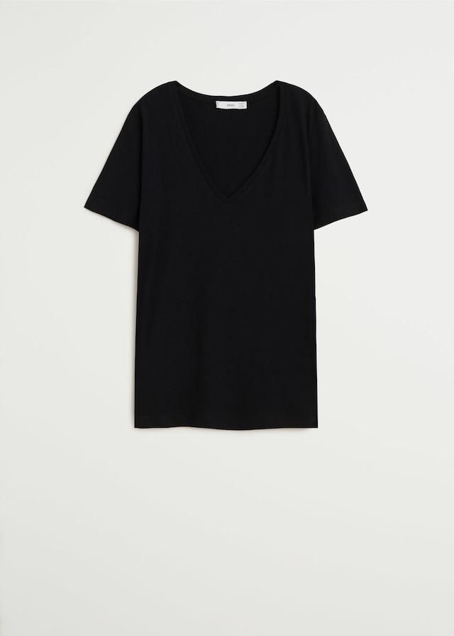 V-neck cotton T-shirt