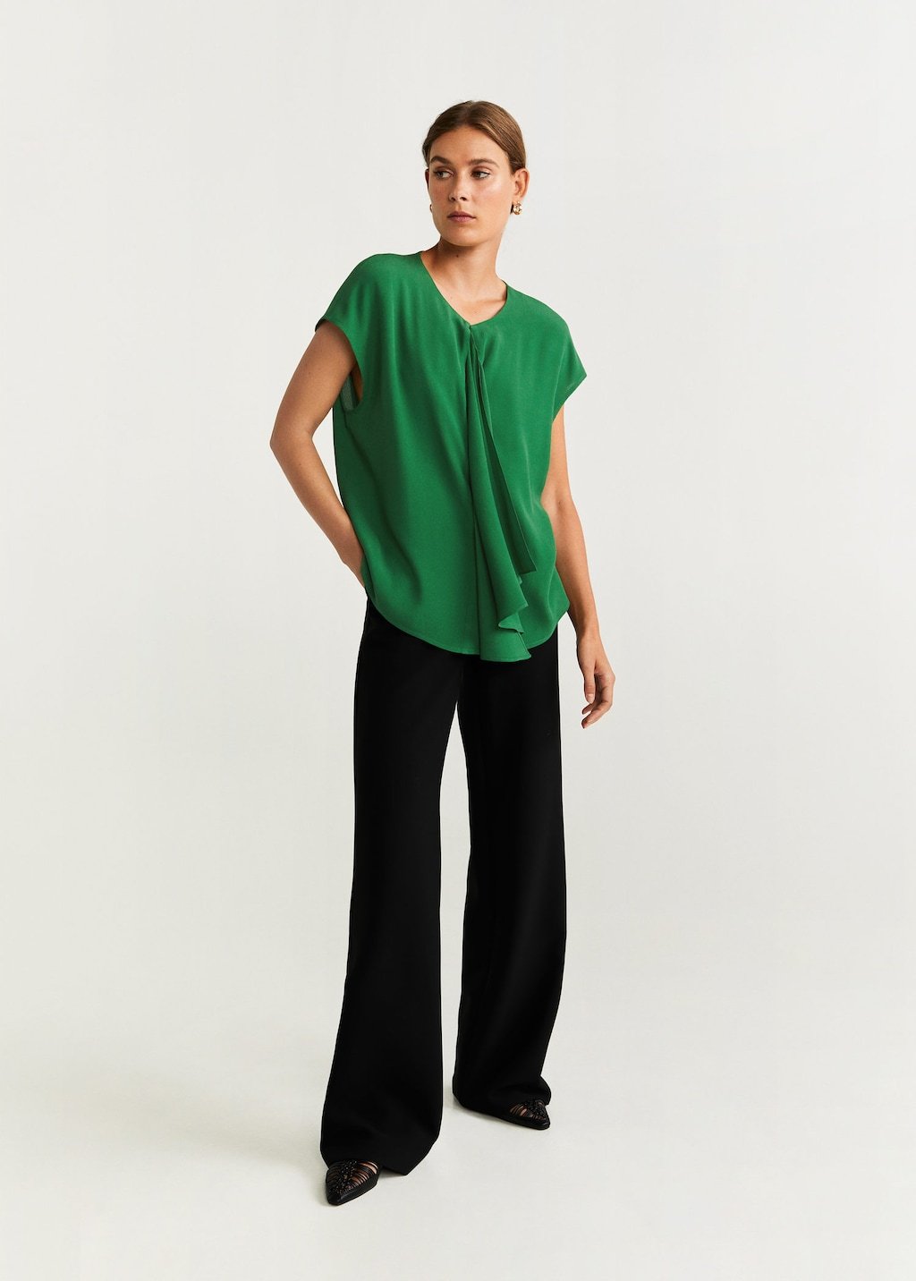 Draped detail blouse